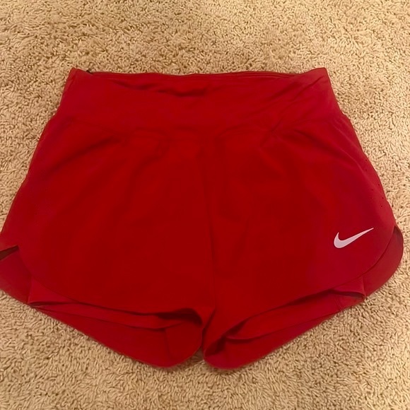 NIKE Eclipse 2-IN-1 DRI-FIT Running Shorts in Red ❤️ - Picture 6 of 15